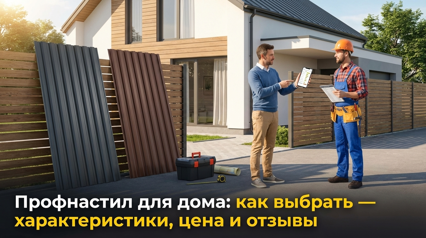Профнастил для дома - выбор, характеристики и отзывы