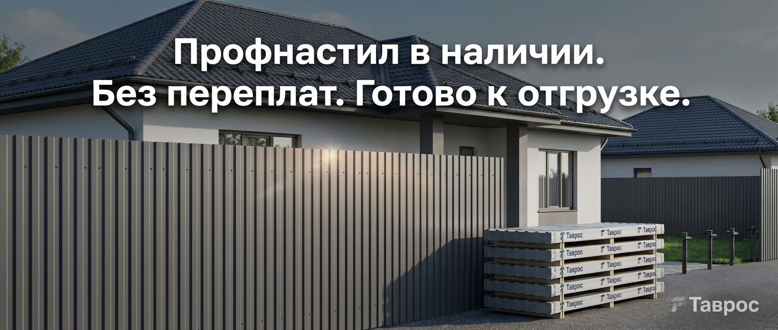 Металлопрокат: профнастил, штакетник, сваи, металлочерепица — Таврос