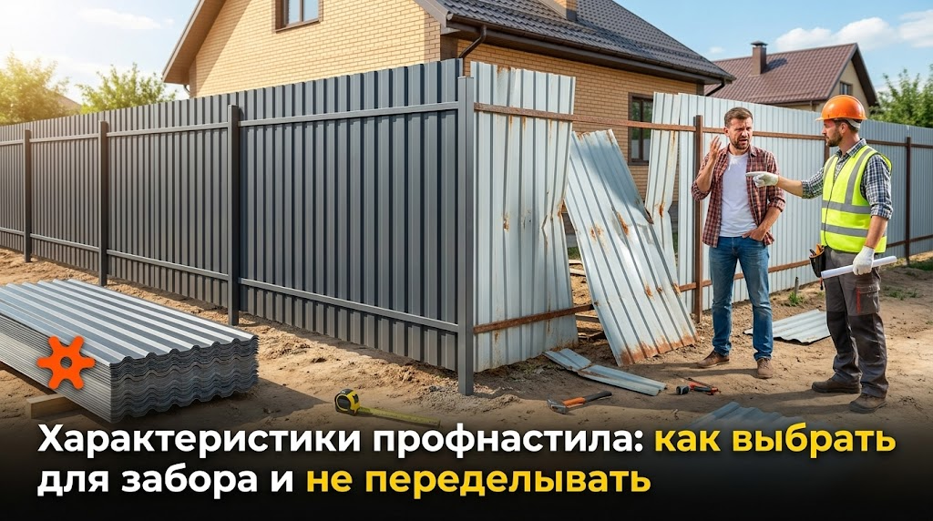 Характеристики профнастила для забора