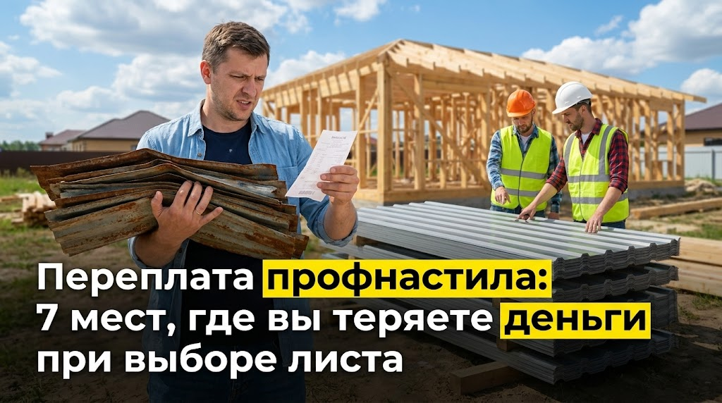 Переплата профнастила