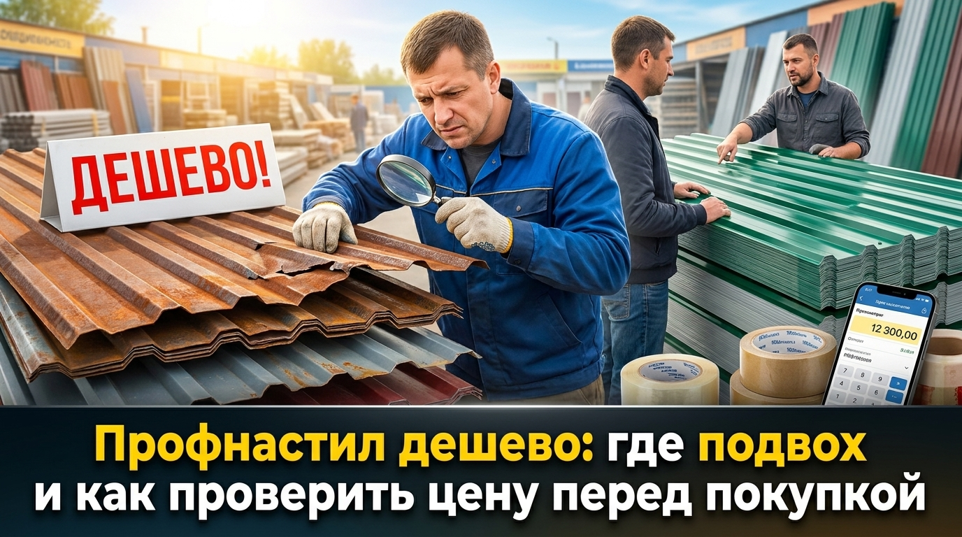 Профнастил по доступной цене