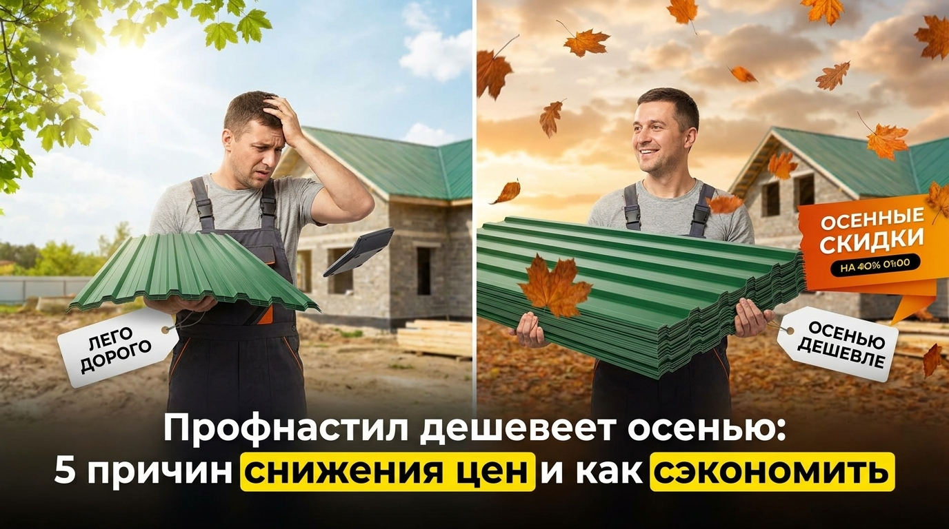 Профнастил дешевеет осенью