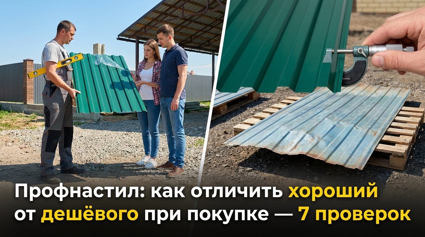 Профнастил с проверками на качество