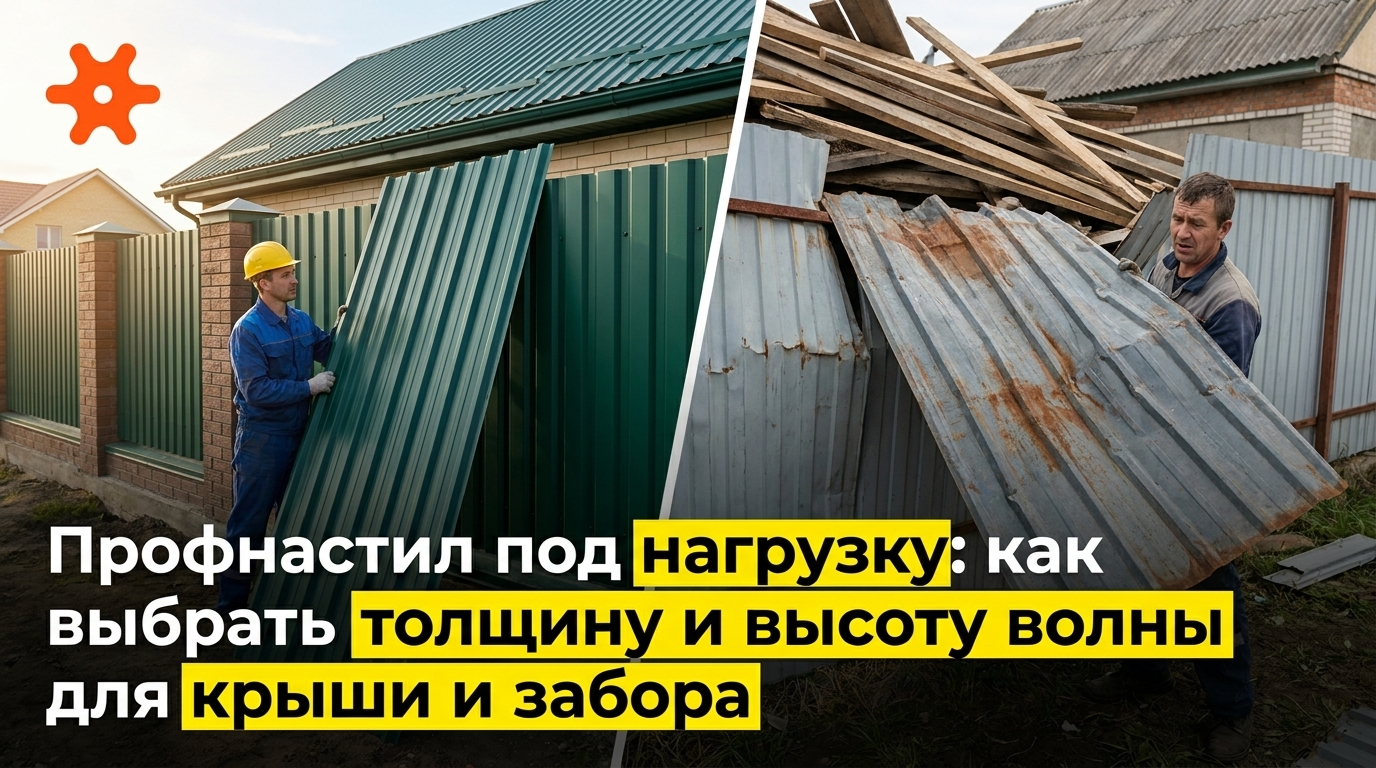 Профнастил для крыши и забора
