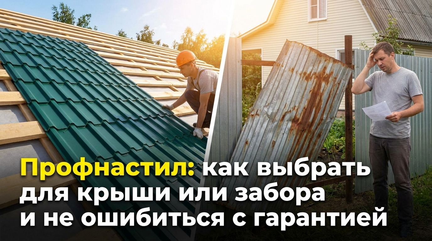 Профнастил для крыши и забора