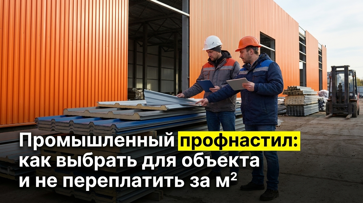 Промышленный профнастил выбор для объекта