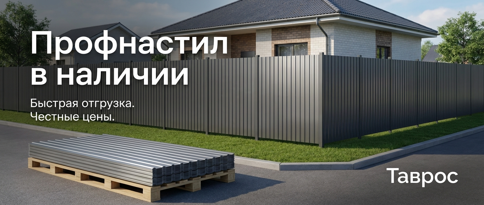 Металлопрокат: профнастил, штакетник, сваи, металлочерепица — Таврос