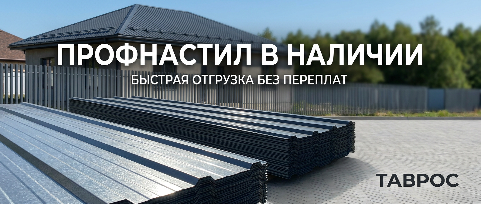 Металлопрокат: профнастил, штакетник, сваи, металлочерепица — Таврос