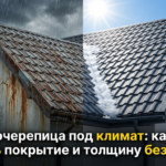 Металлочерепица, выбор покрытия и толщины для климата