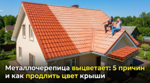 Металлочерепица выцветает