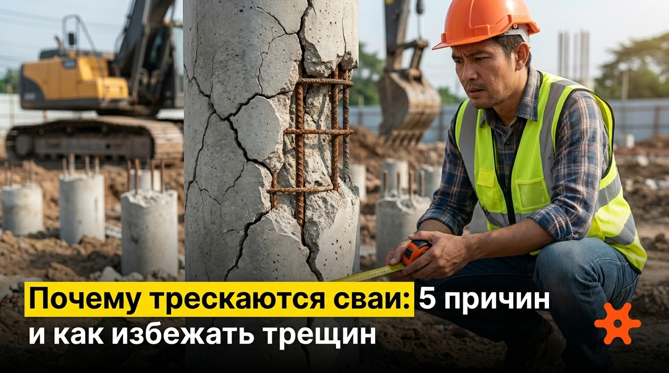Трещины на сваях и причины их образования