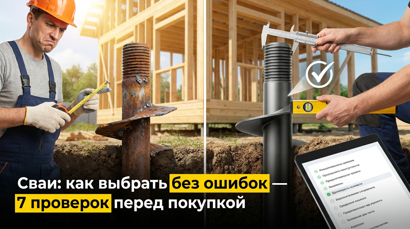 Сваи: как выбрать без ошибок