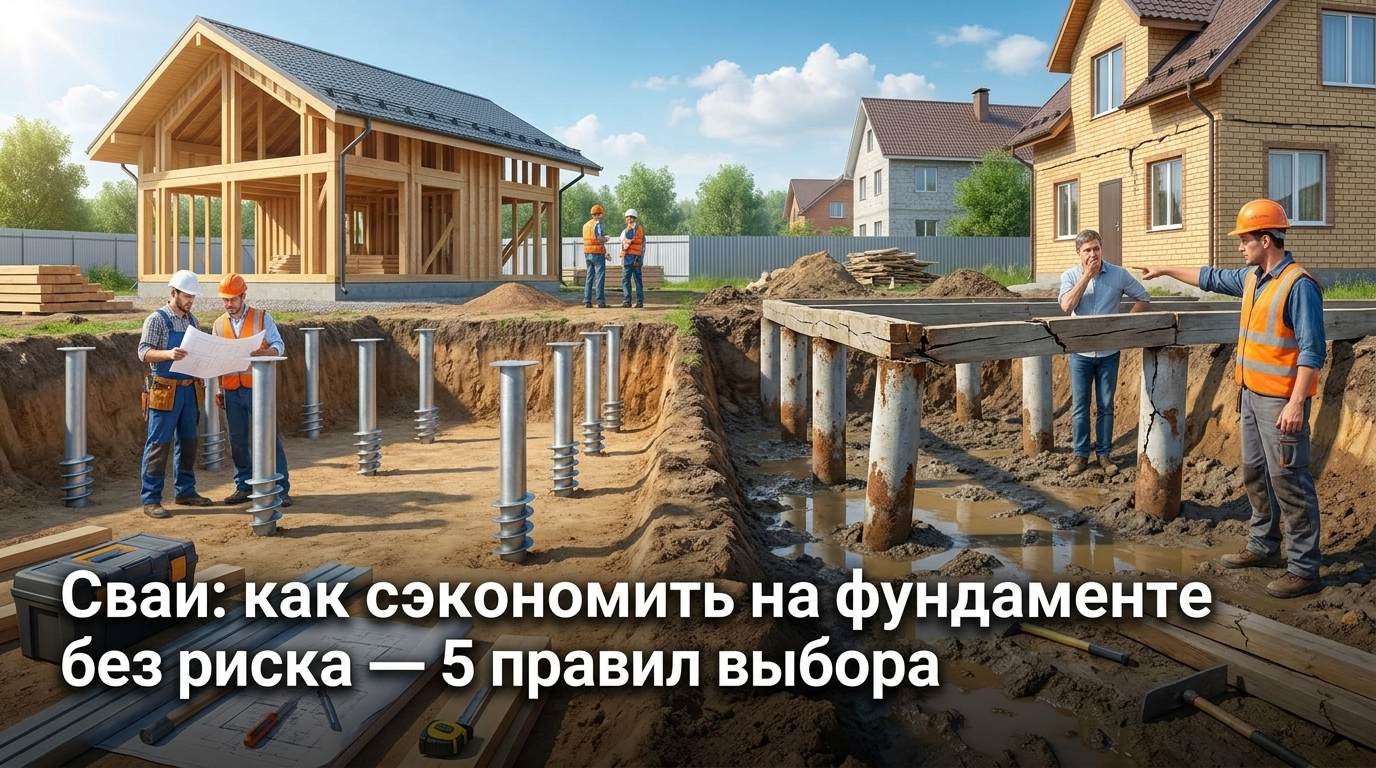 Сваи для фундамента