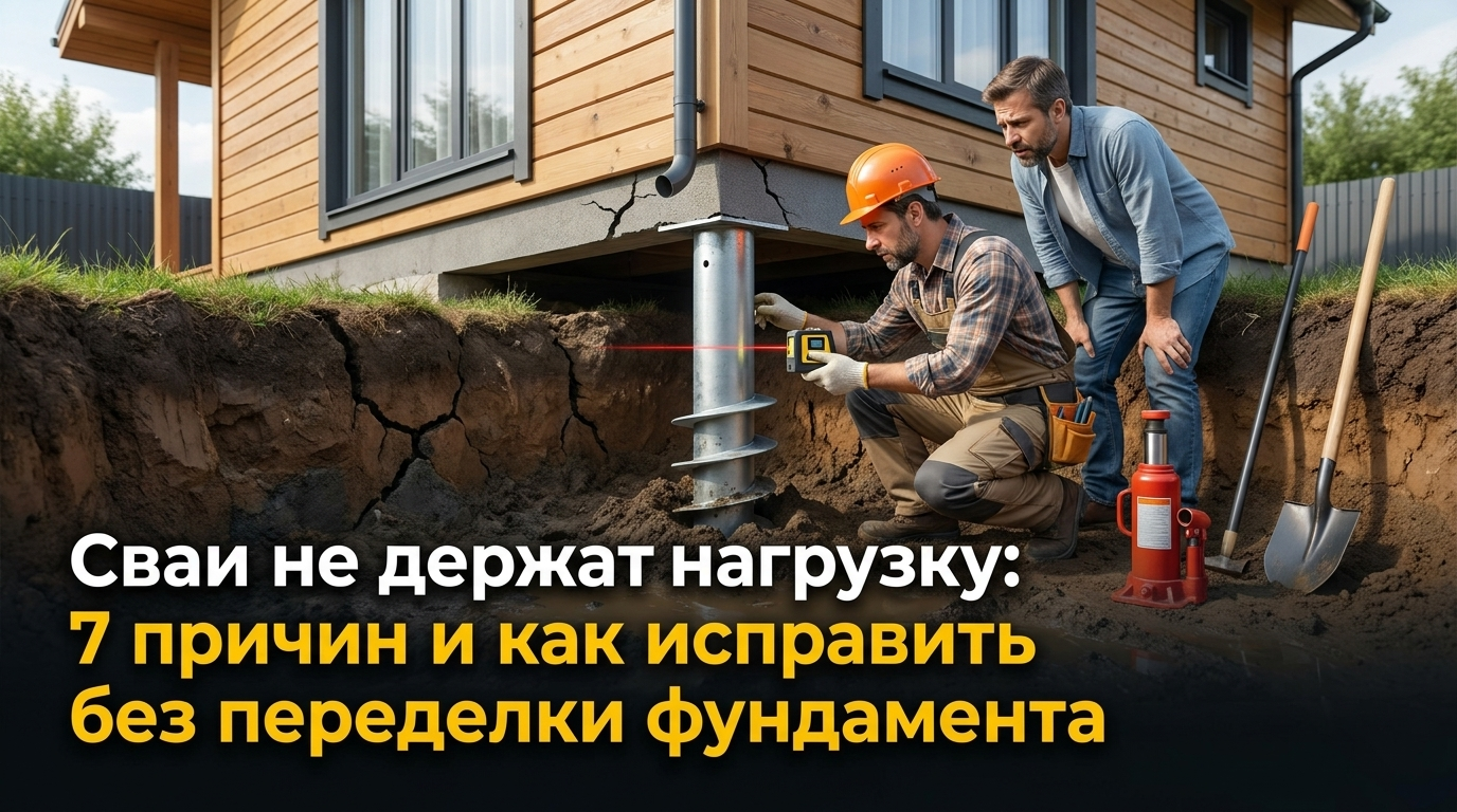Сваи не держат нагрузку