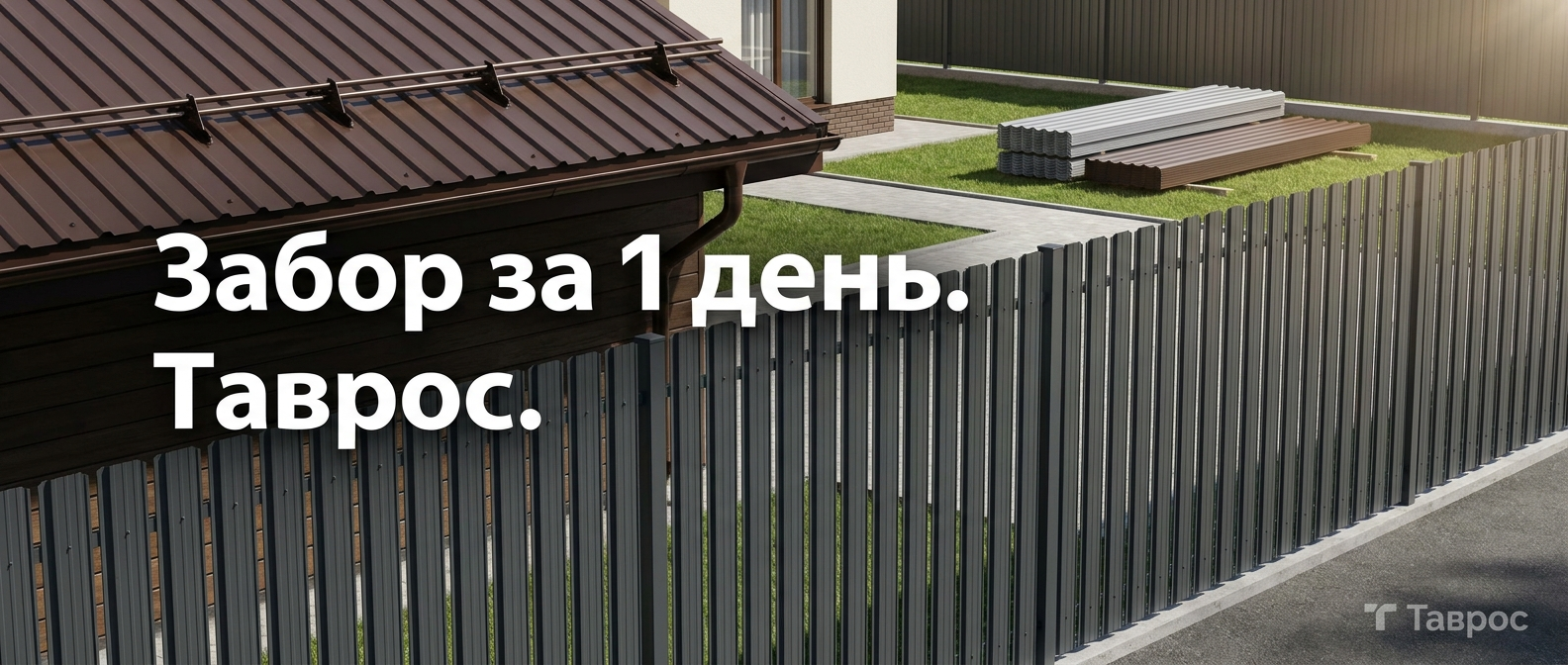 Металлопрокат: профнастил, штакетник, сваи, металлочерепица — Таврос
